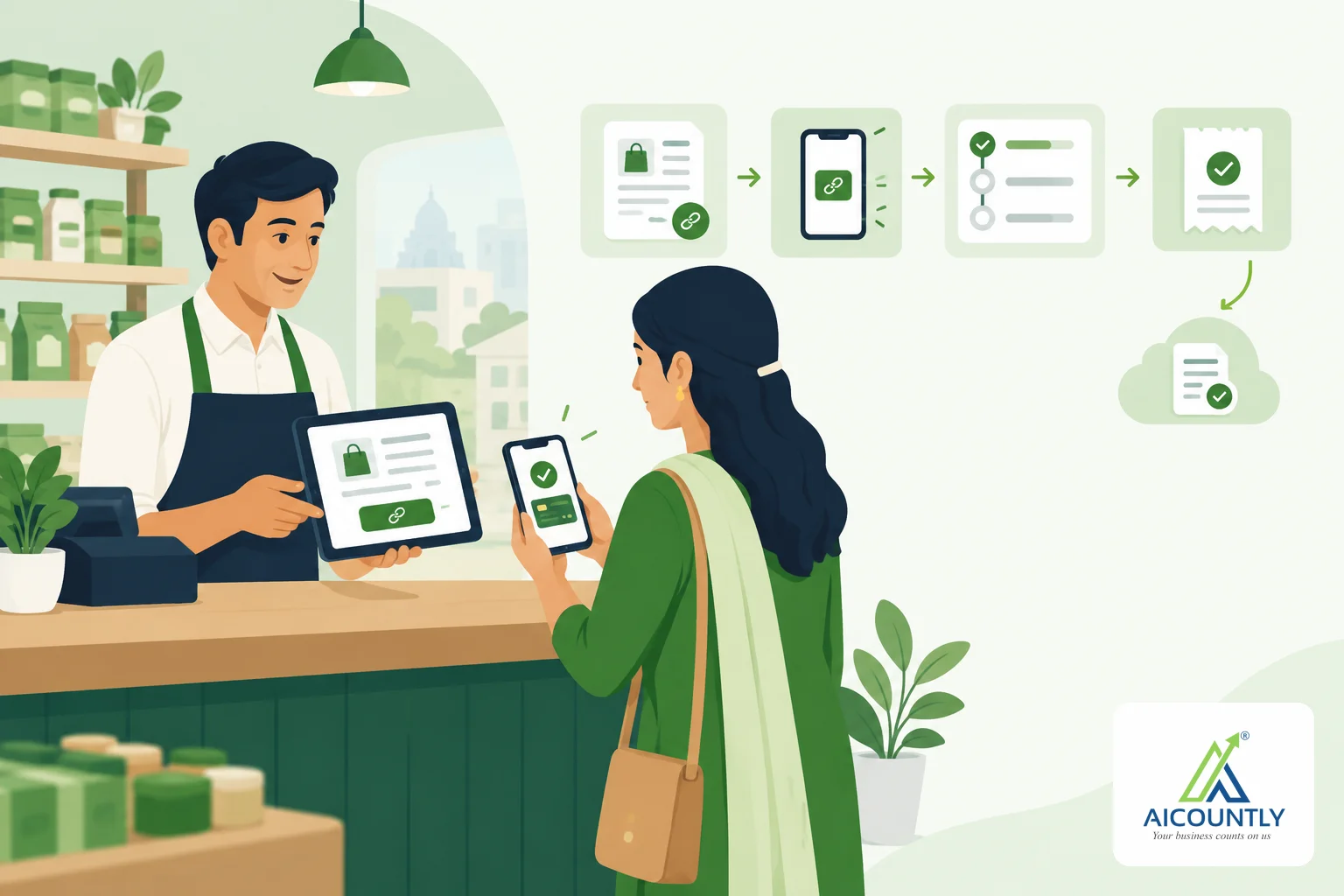 Collect an invoice online in Billing: payment link guide