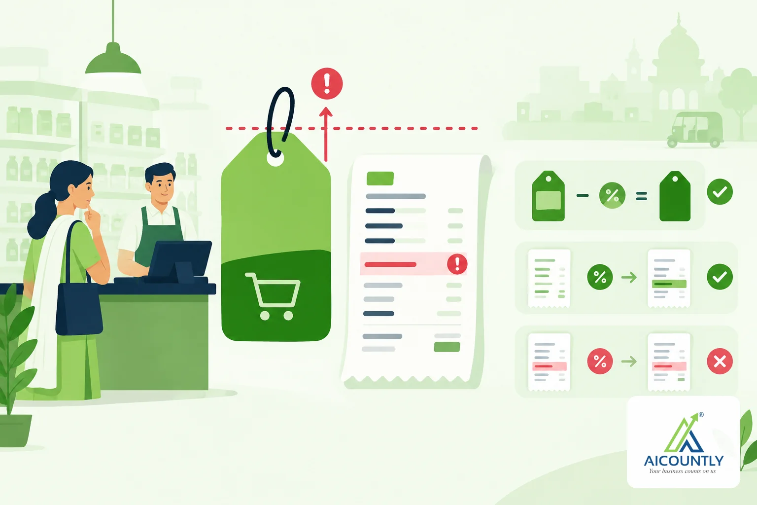 Selling above MRP: how MRP, GST and discounts interact on a retail invoice