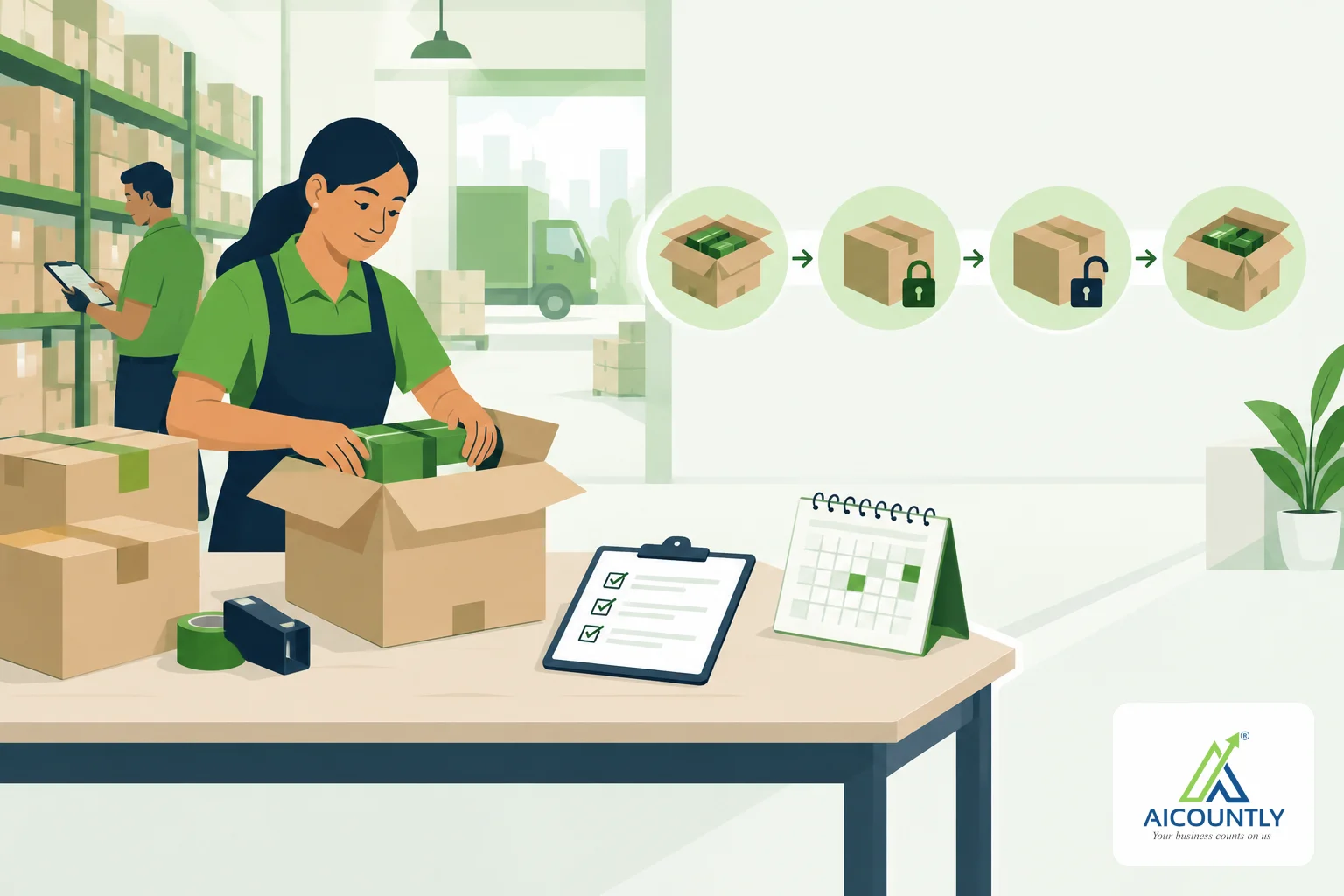 Packing lists in Inventory: pack goods for a consignee, then lock, unlock or unpack