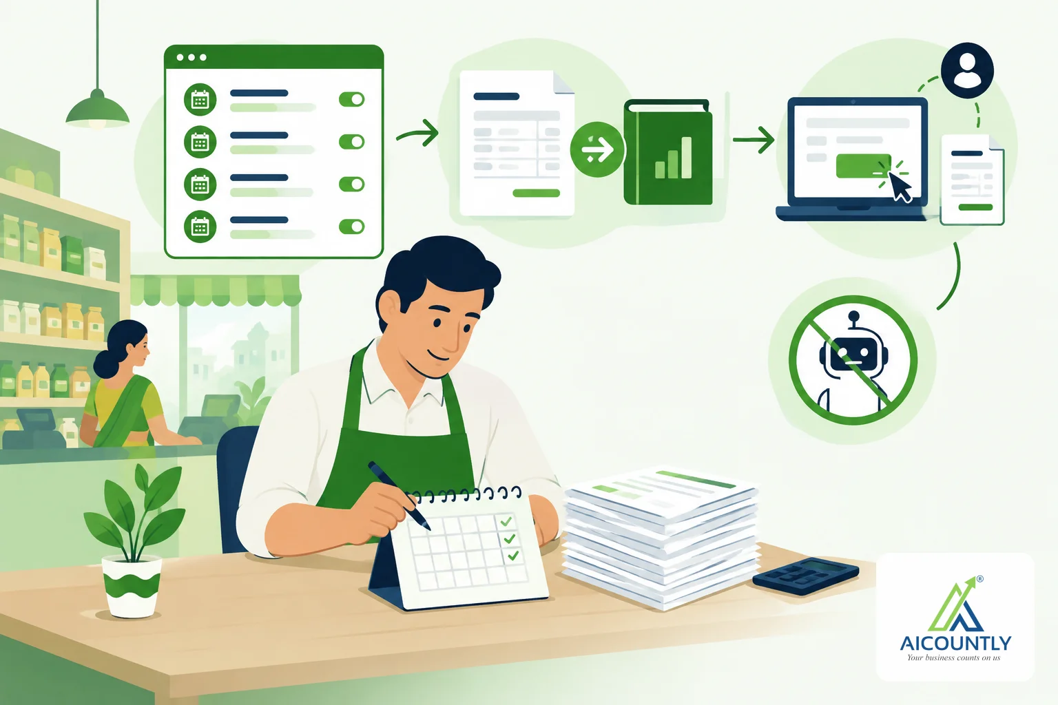 Recurring bills in Billing: set the rule, then raise each invoice yourself