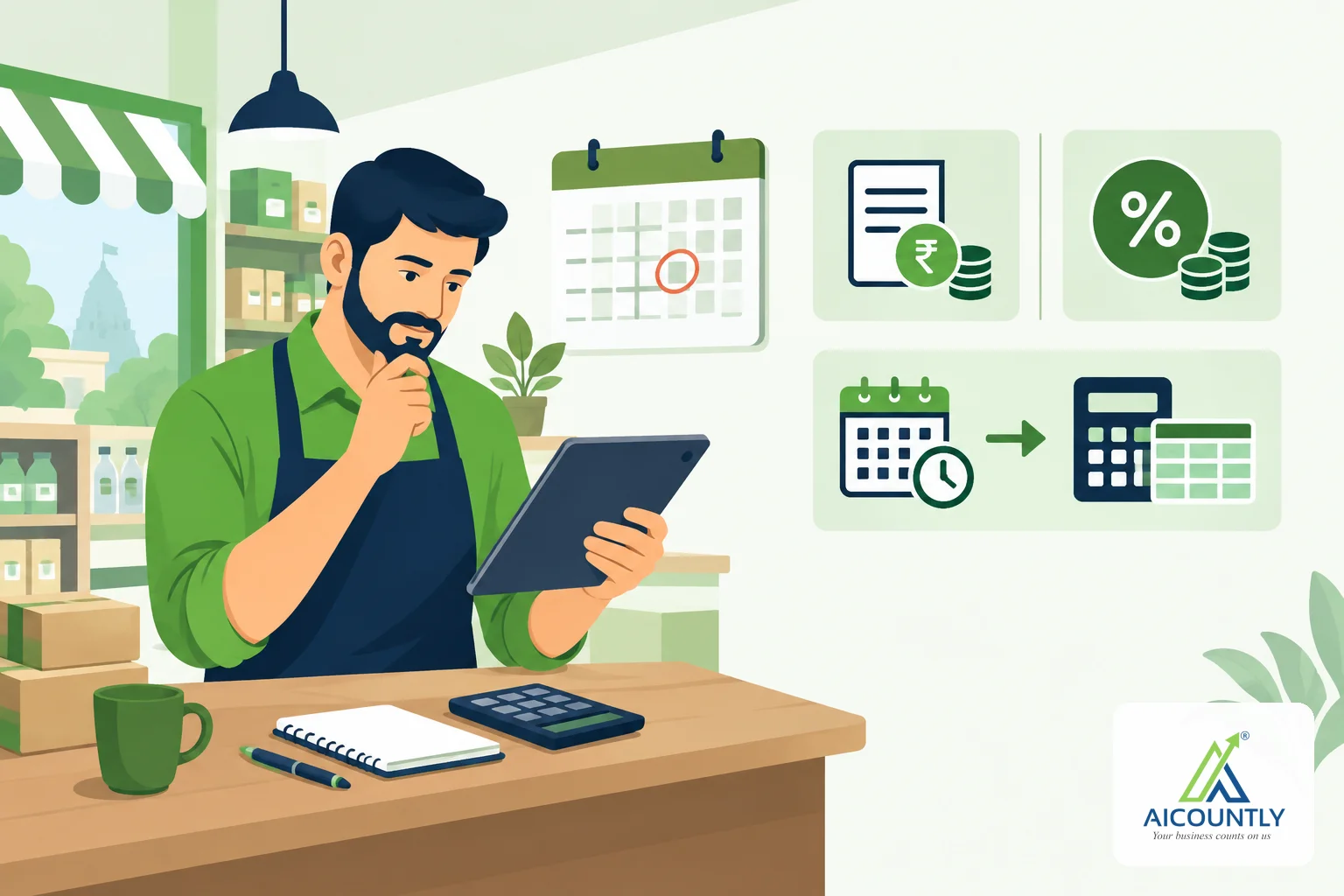 GST late fee and interest on GSTR-3B: how they are calculated, with a worked example