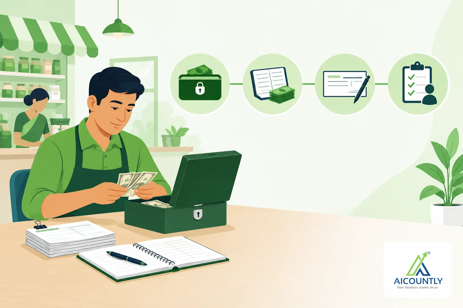 Petty cash management for small businesses: a simple imprest routine with vouchers and weekly counts
