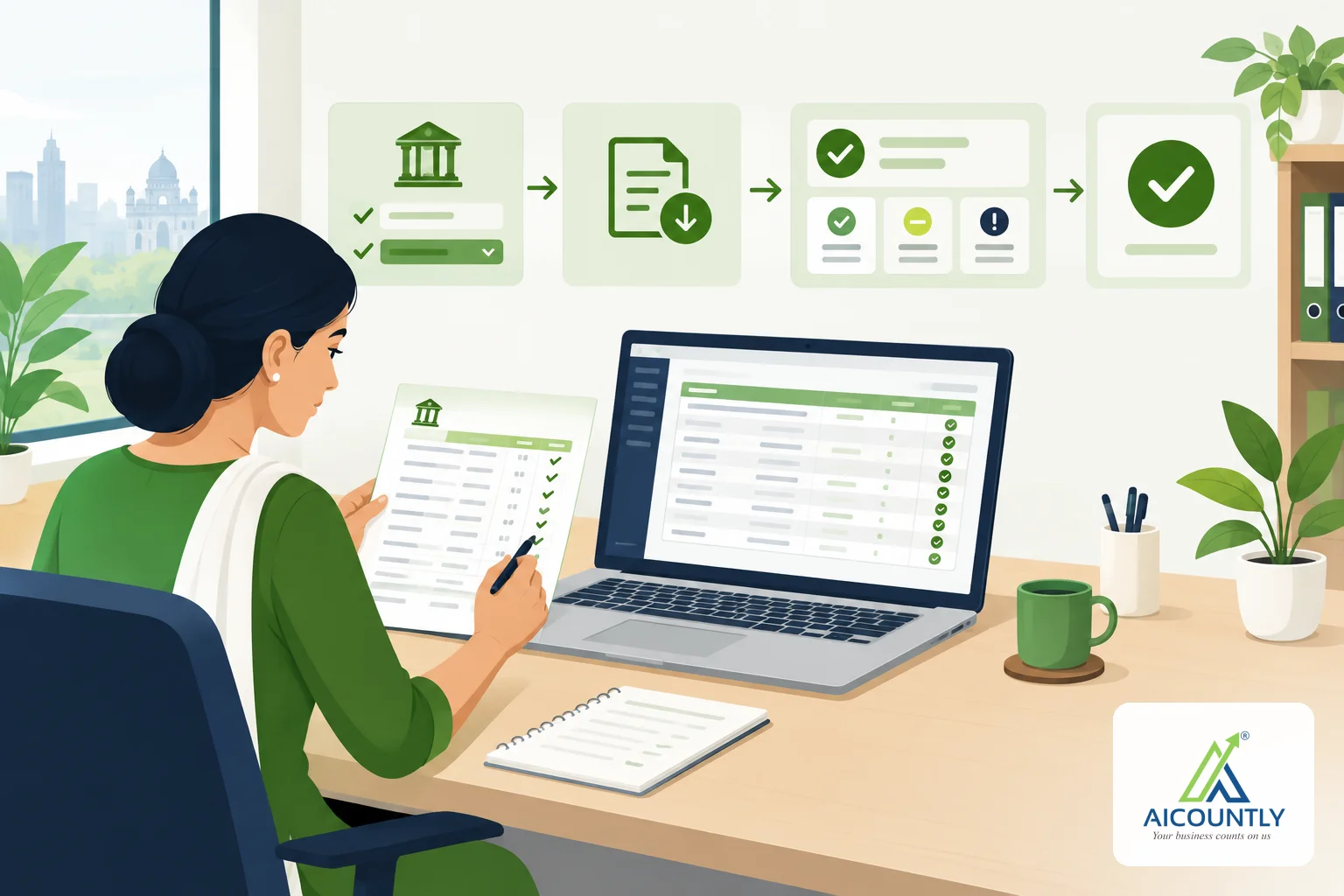 Bank reconciliation in Smart Books: importing a statement and matching entries