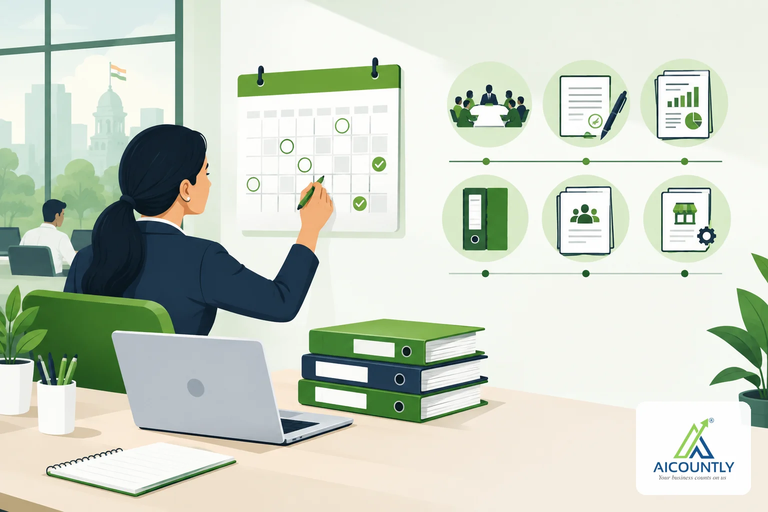 MCA annual filing calendar for private companies: every form and due date