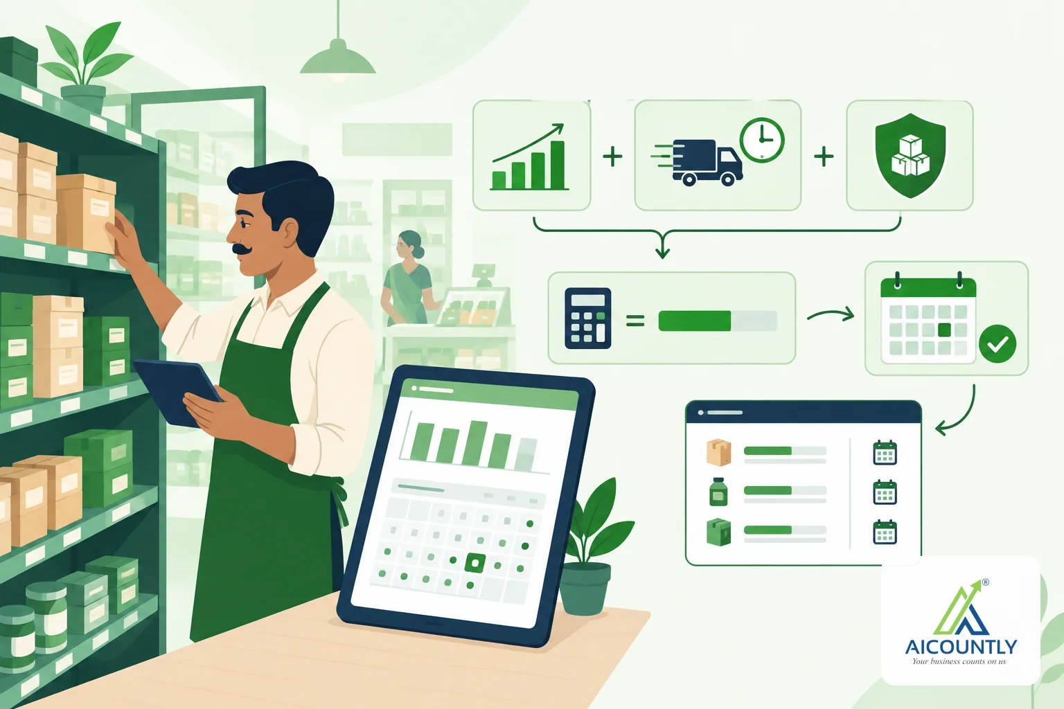Reorder point and safety stock: how to set them and read the Replenishment report in Inventory